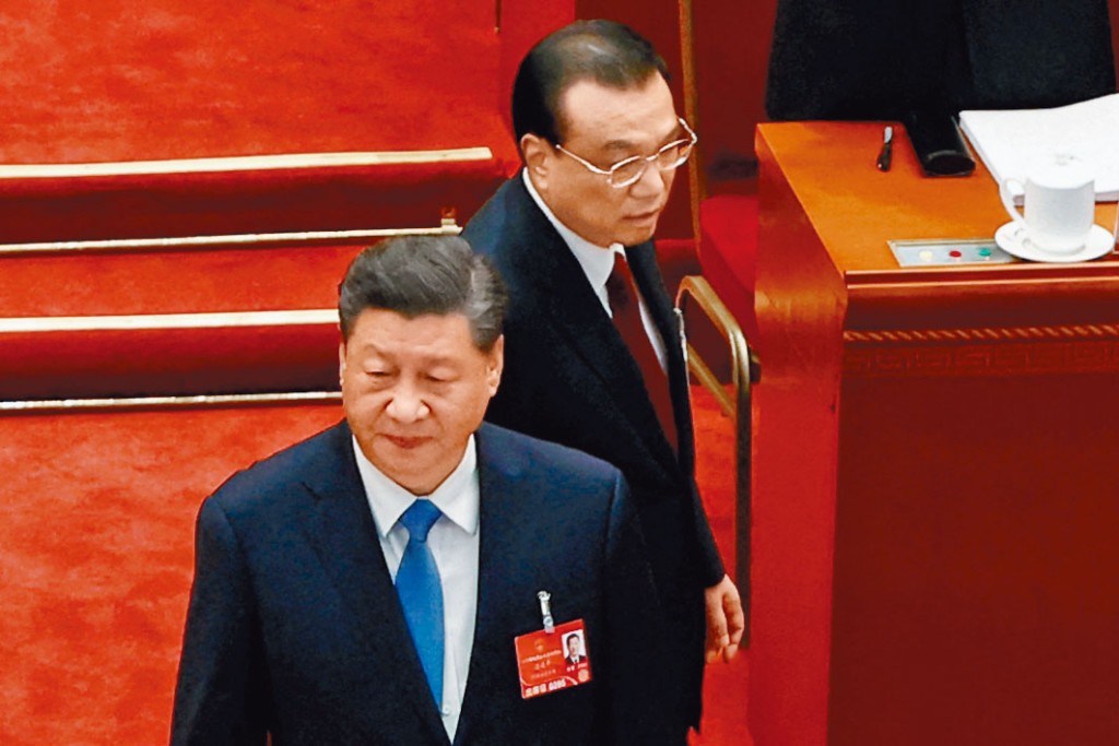 全國人大會議昨天開幕，習近平和李克強出席。