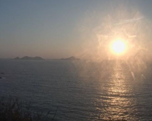 清水灣今早七時情況。天文台圖片