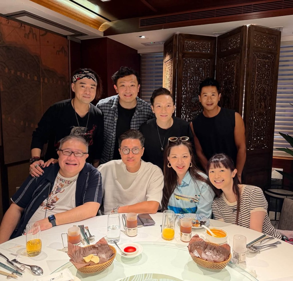 劉錫賢昨日（9日）在IG分享與前亞視節目《香港有飯開》的主持飯敍。