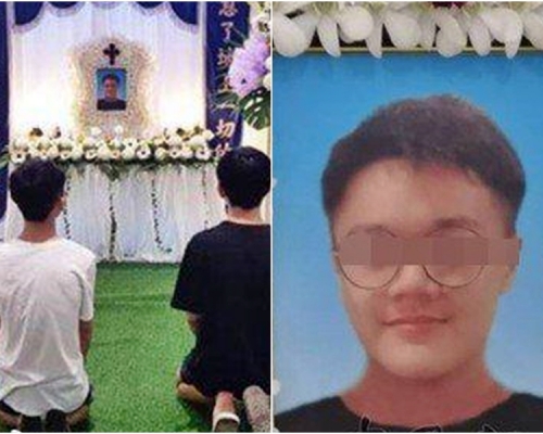 兩人來到死者靈堂,跪在地上痛哭懺悔。網圖