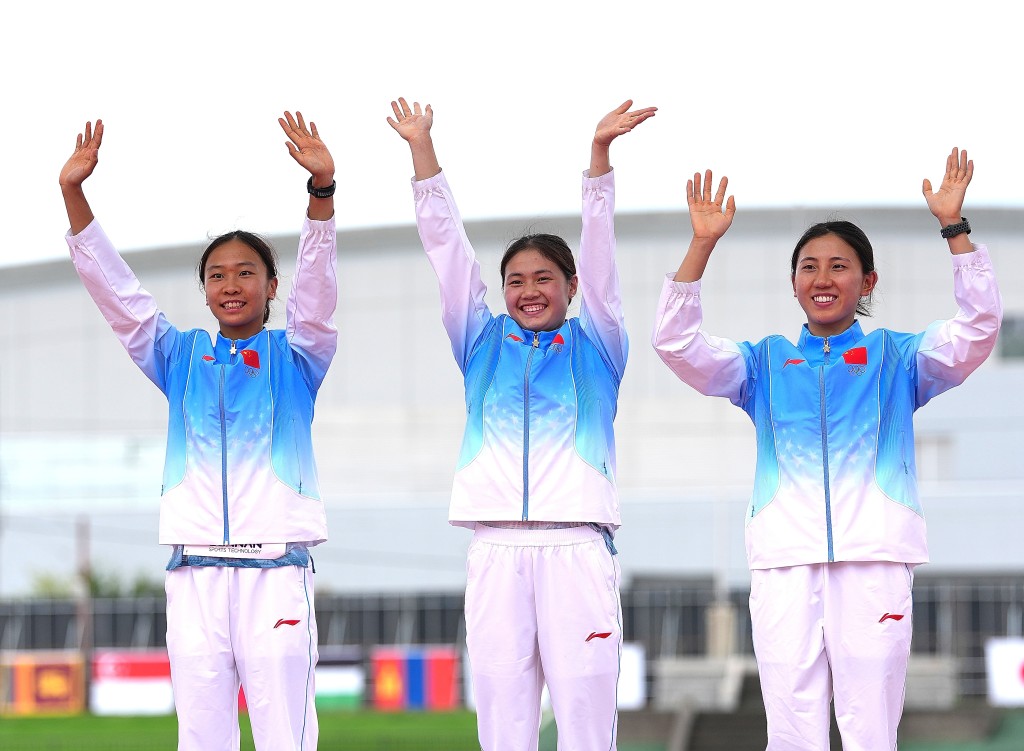 國家隊首金來自現代五項女子團體賽。新華社