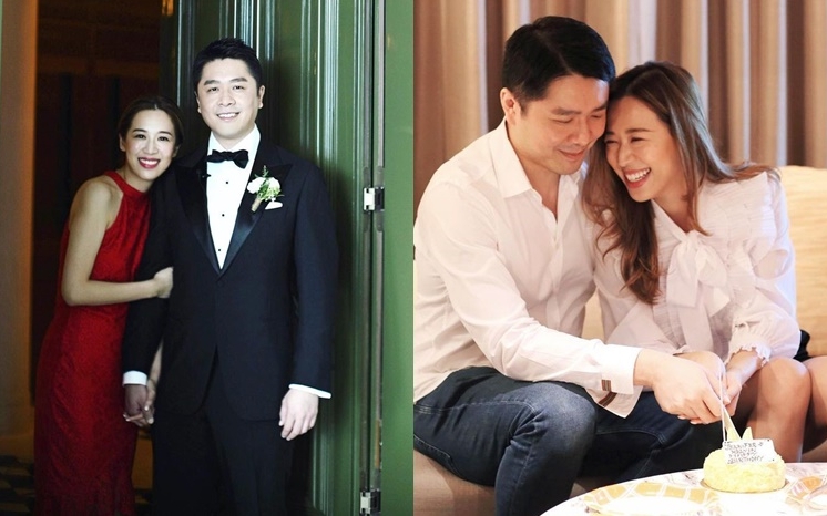 岑杏賢每次合照都依偎著老公,也笑得很甜。