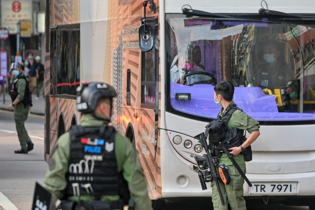 警方拘捕一名新巴司機。