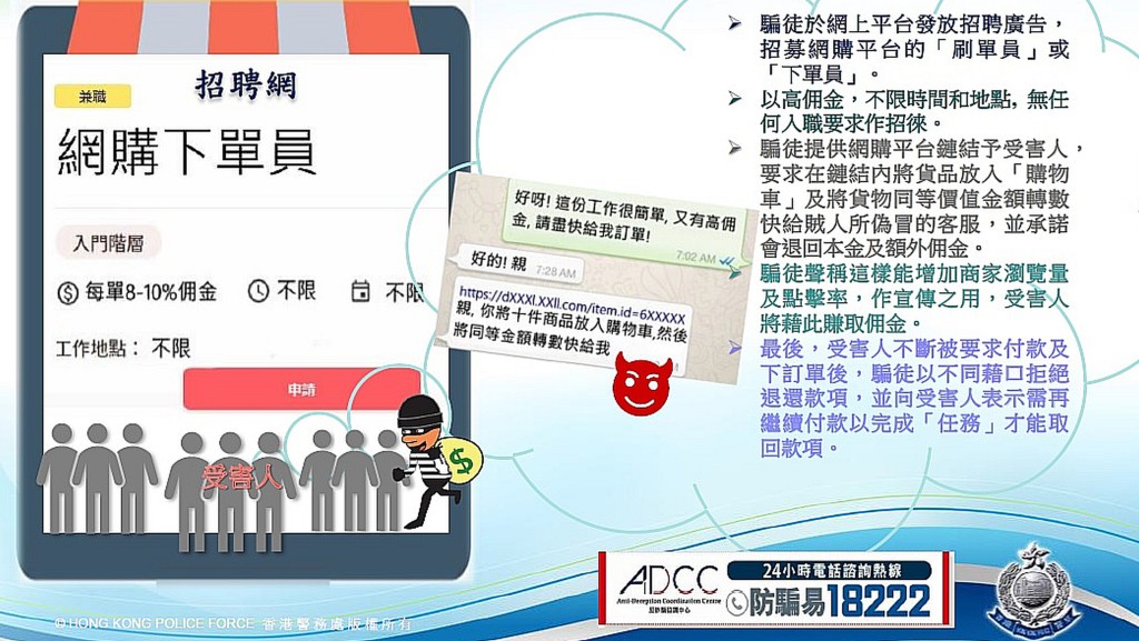 男子刷單欲賺佣金,反被騙走447萬元。