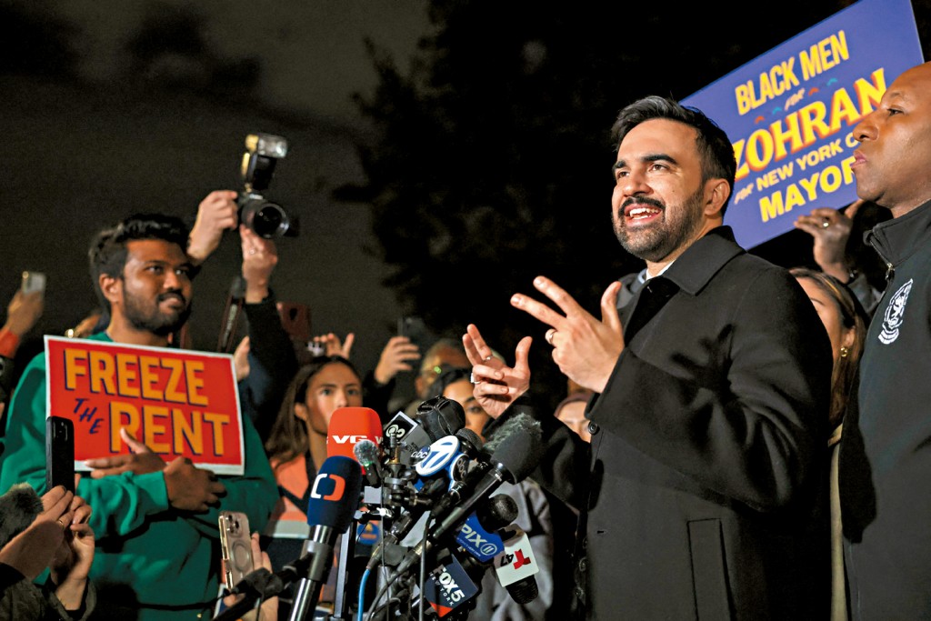 民主黨紐約市長候選人馬姆達尼周一最後拉票。