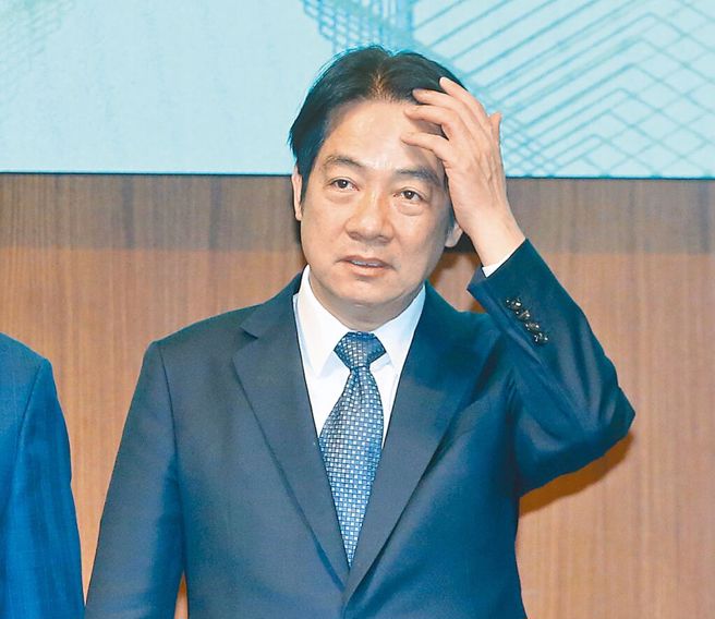 大罷免失敗後，賴清德的民望跌至新低。中時