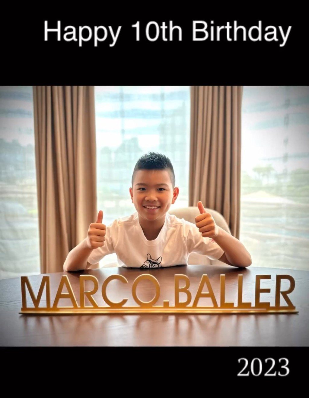 Marco已經10歲大。