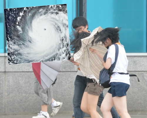 天文台指「山竹」或非常接近香港。資料圖片