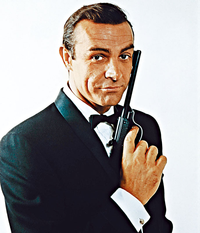 ■第一代《鐵金剛》電影中扮演風流特務007占士邦的辛康納利。