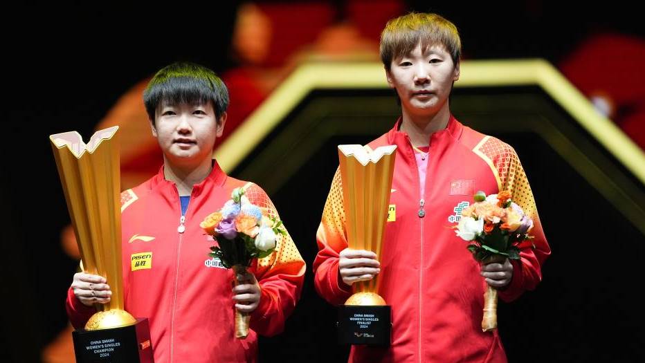 孫穎莎、王曼昱將免試進入清華讀研。 新華社資料圖