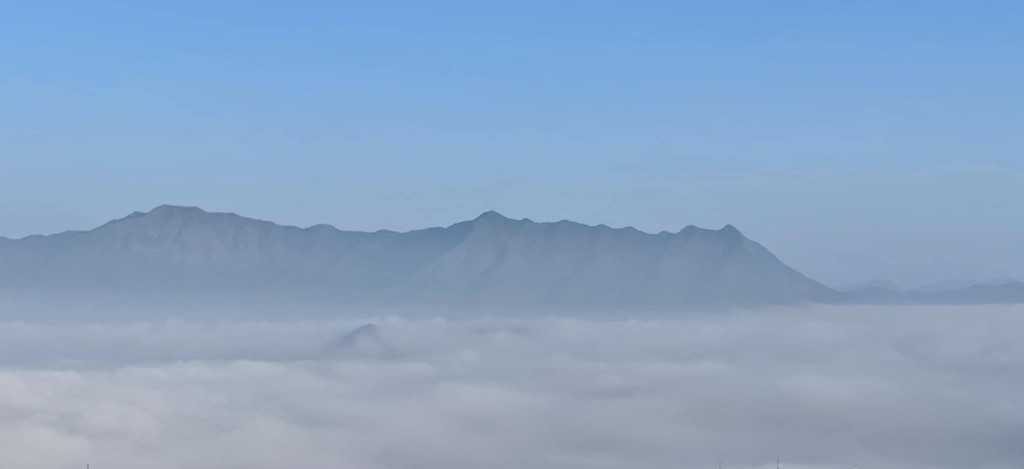 吐露港的海霧。fb「社區天氣觀測計劃 CWOS」Kwong Hung Tam攝