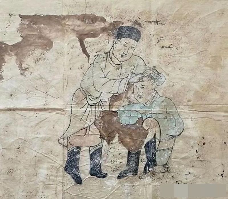 壁畫生動展示遼代人們的生活習俗。網圖
