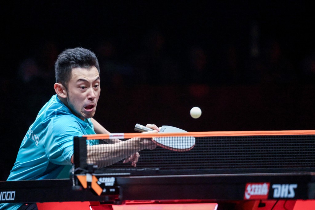 黃鎮廷於小組賽3戰全勝。新華社