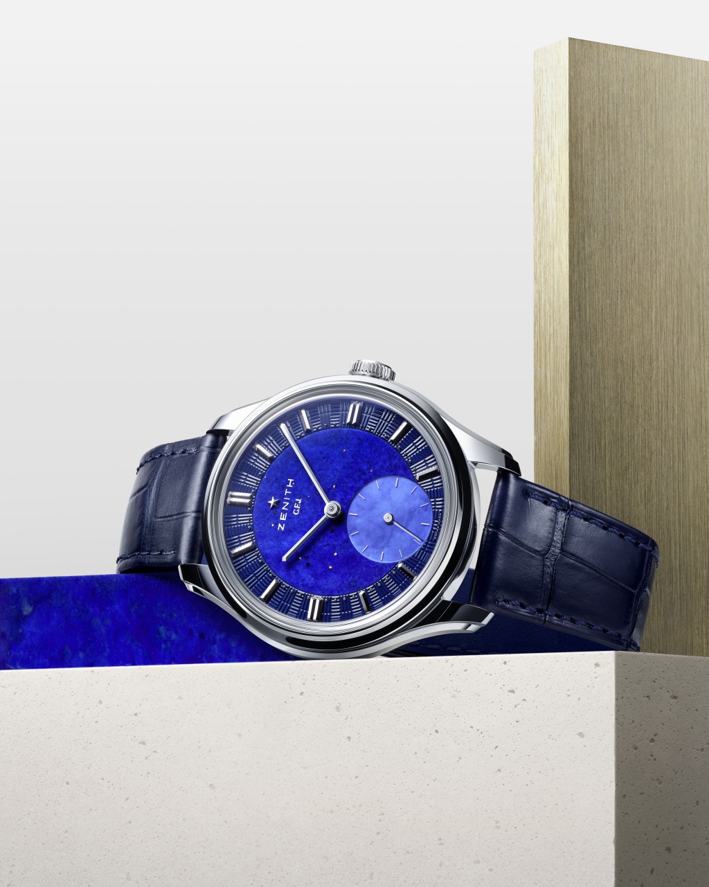 Zenith向品牌创办人Georges Favre-Jacot致敬的G.F.J.腕表。