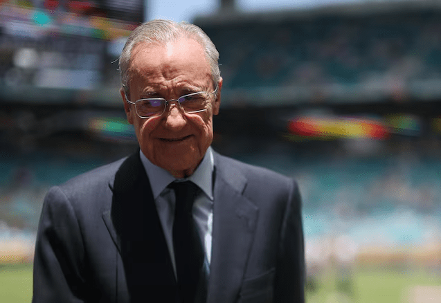 皇家马德里主席佩雷斯。路透社