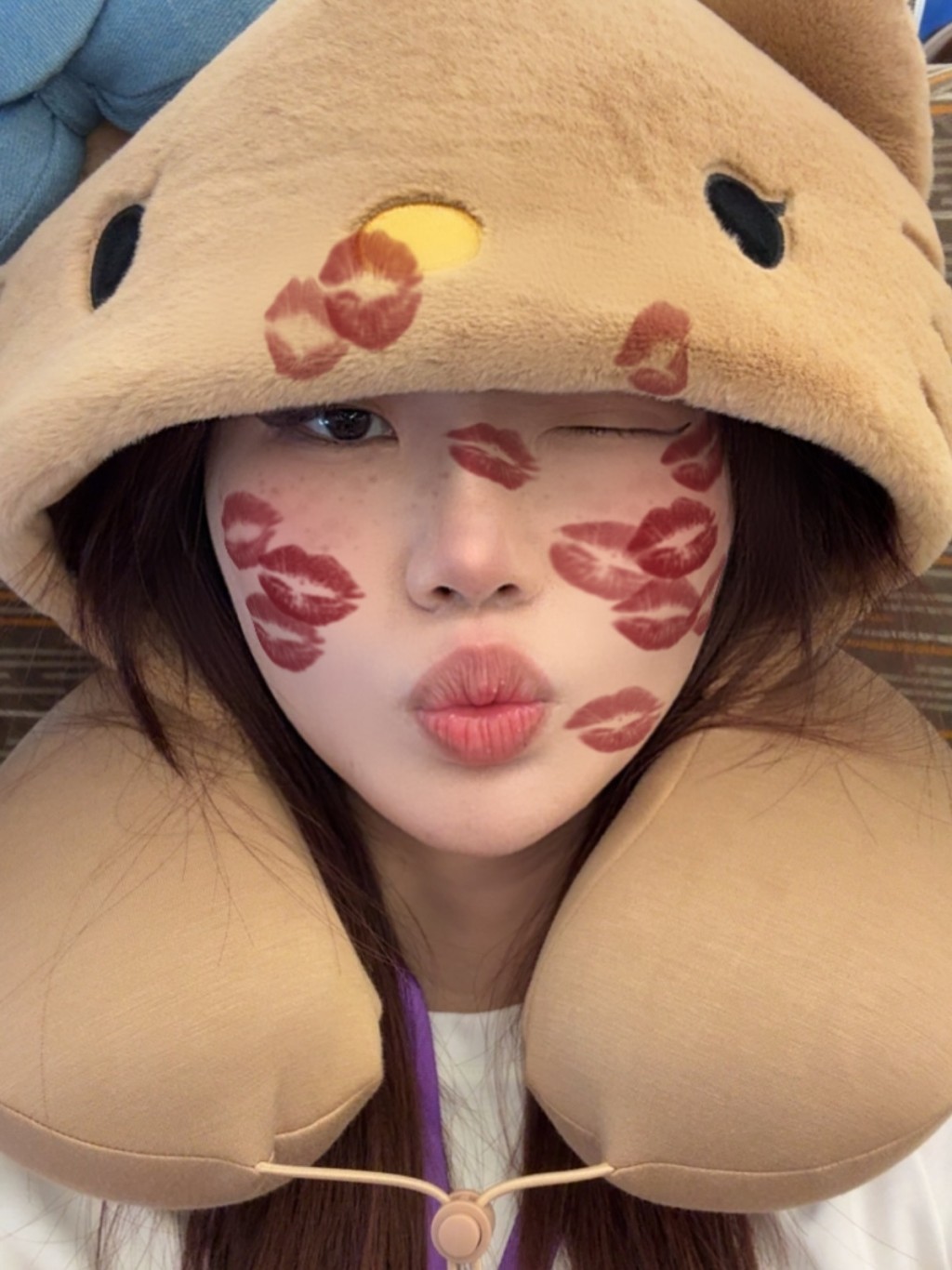 李澄晴盡顯可愛搞怪本色。 李澄晴盡顯可愛搞怪本色。