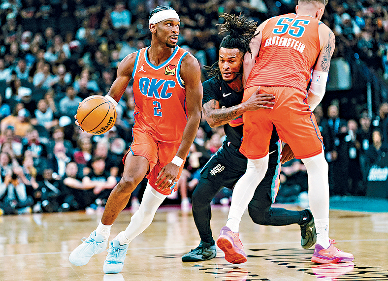 SGA今仗交出33分8助攻的亮眼數據，惟獨力難支。