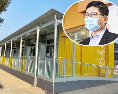高拔陞(小圖)指鯉魚門公園度假村首階段可容納100位病人。