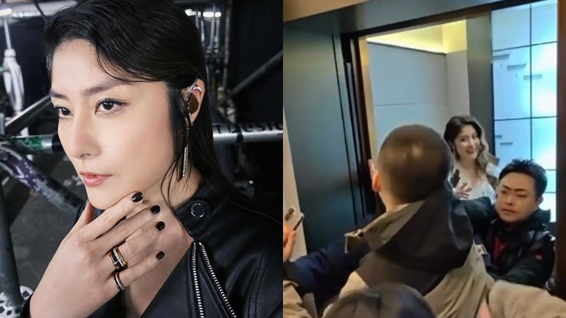 陳慧琳遭男狂迷逼埋牆角危在旦夕  嚇得花容失色靠一招化解危機  獲網民激讚高EQ