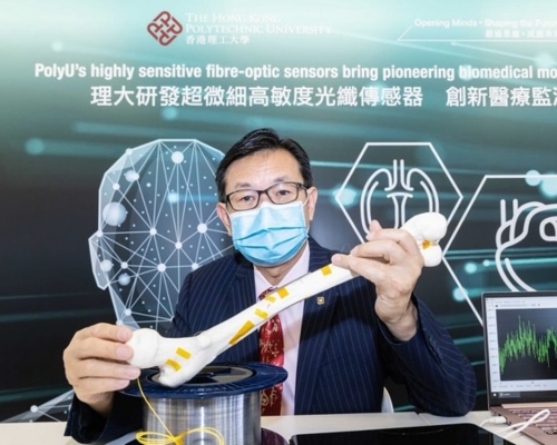 理大光子學講座教授、電機工程學系系主任譚華耀。理大相片