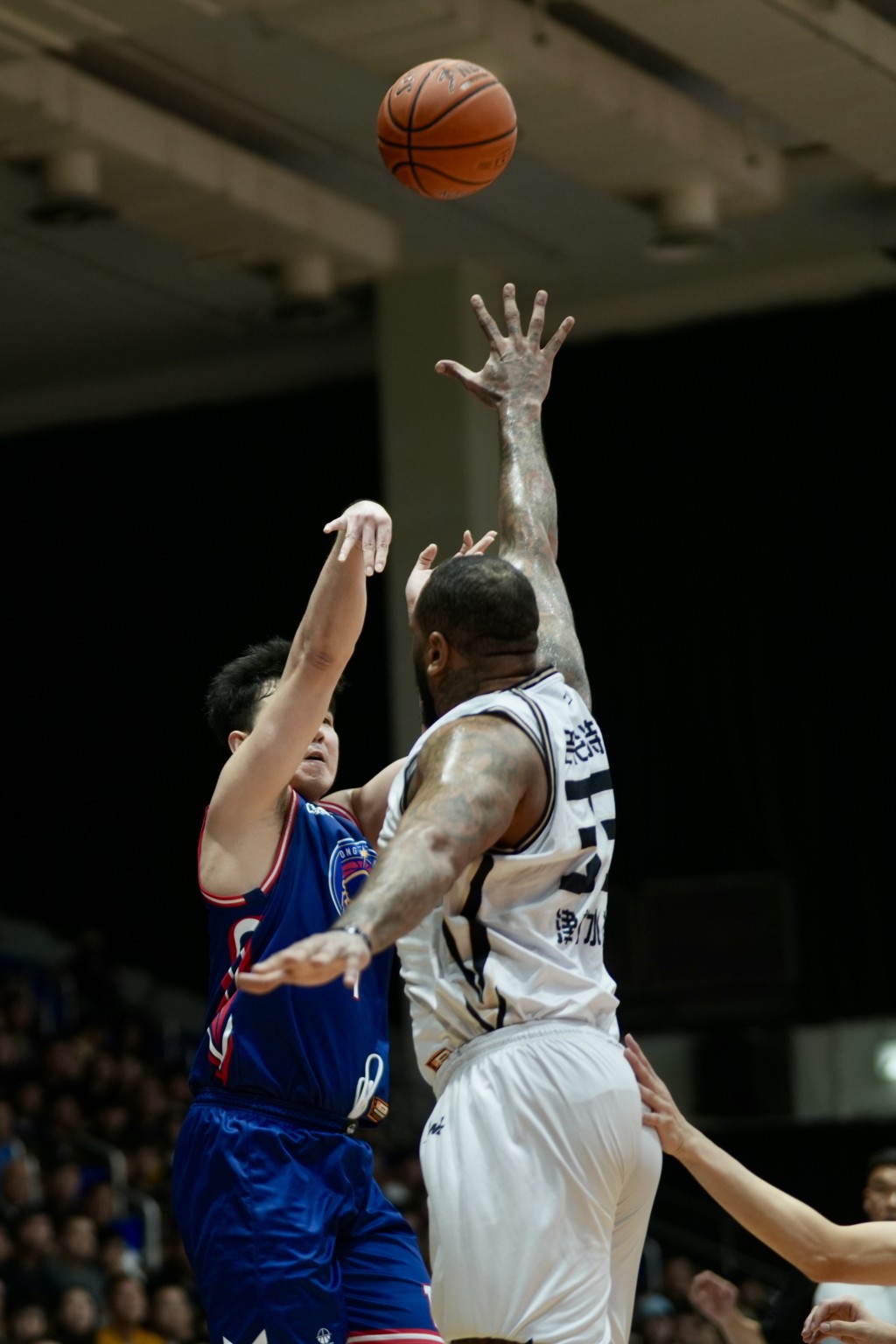 NBL季後賽總決賽Game4，香港金牛主場迎戰安徽文⼀。 劉駿軒攝