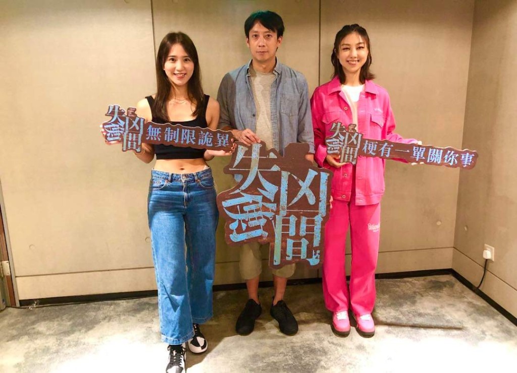 日前《暗角》導演馮志強率顏卓靈及植詠珊到戲院謝票。