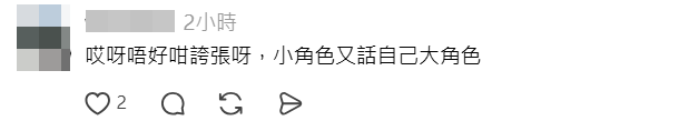 蔡思貝被網民指「吹大角色」。