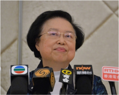 據悉譚惠珠獲推薦接替梁愛詩擔任基本法委員會副主任。