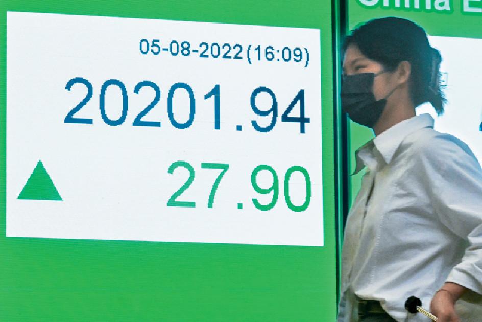 港股表現反覆，恒指上周五收報20201點，險守2萬關。 資料圖片