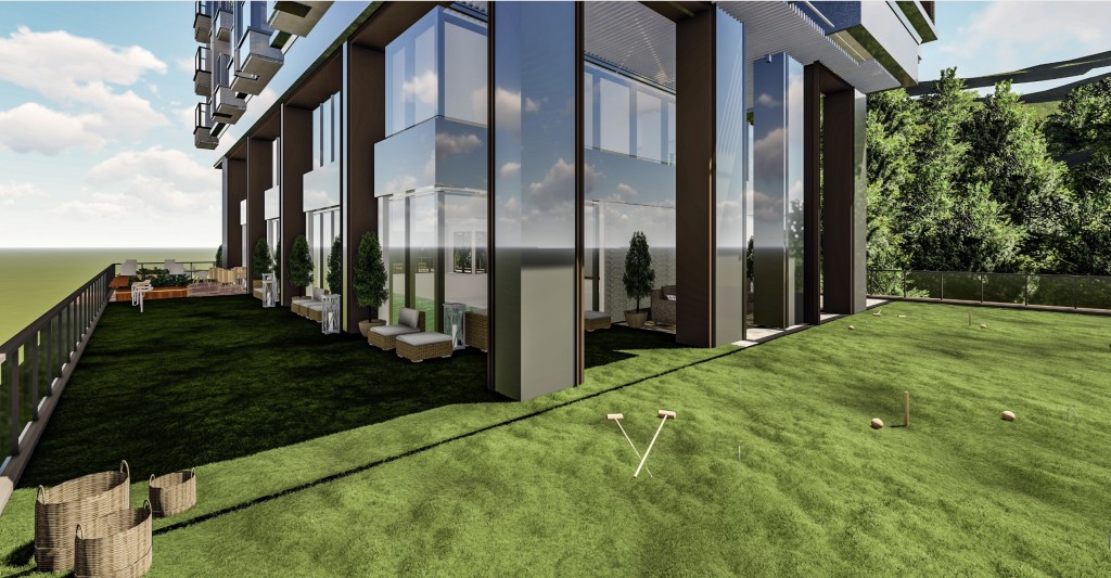 大樓內設計了多個優雅綠化空間，讓住客隨時享受室外陽光及清新空氣。
