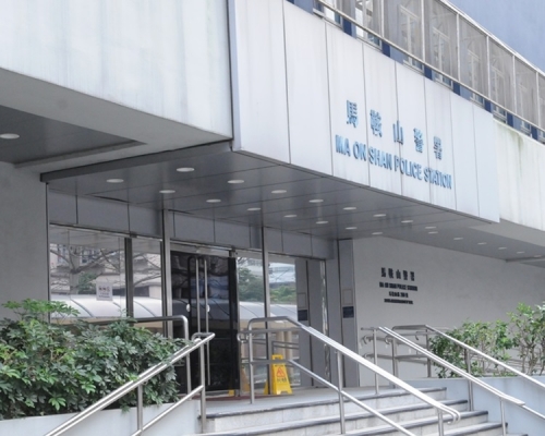 警方於馬鞍山拉七童黨。資料圖片