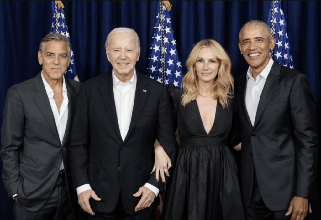 佐治古尼是民主黨支持者。拜登社交平台