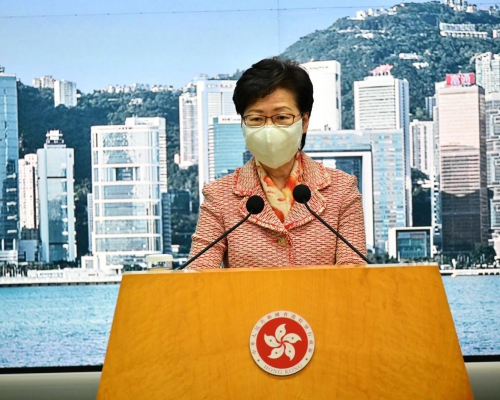 林鄭月娥指賀知義受推薦與施覺民辭職無關。