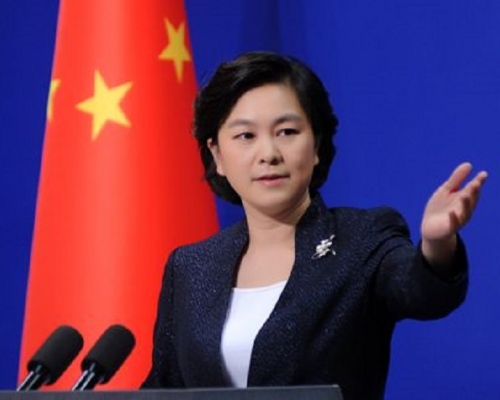 華春瑩指中國將制裁涉港問題表現惡劣的美國官員。網圖