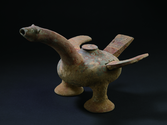 彩繪灰陶鴨形壺（圖片來源：香港文化博物館）
