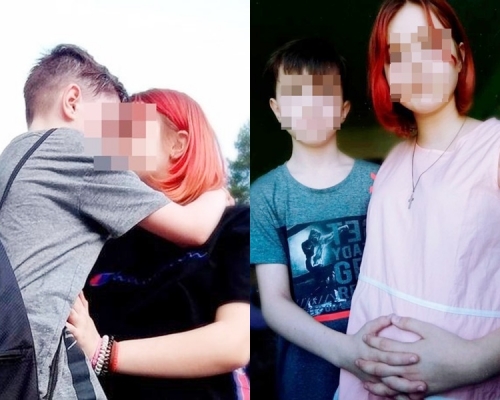 14歲戴利亞與10歲男童奇科夫熱戀。網上圖片