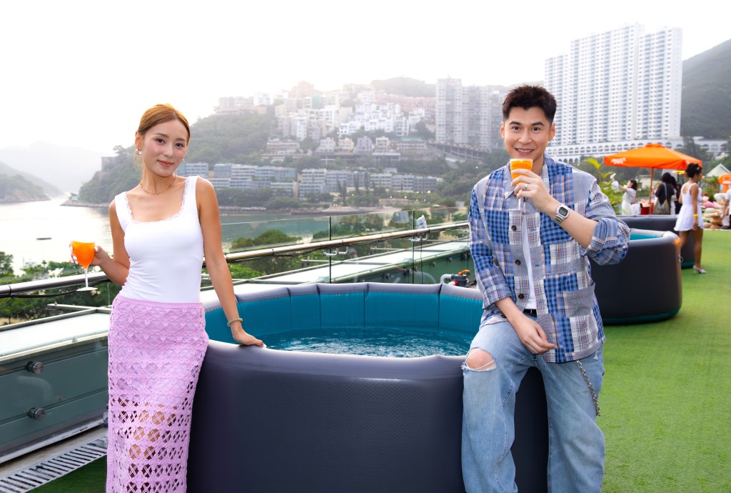 何佩瑜大力推薦海景Ice Bath及Pilates課程,笑稱這裡簡直是女仔排毒美顏天堂。 何佩瑜大力推薦海景Ice Bath及Pilates課程,笑稱這裡簡直是女仔排毒美顏天堂。