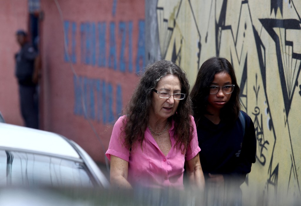 巴西聖保羅市發生學生揮刀襲擊老師和同學的事件。 路透