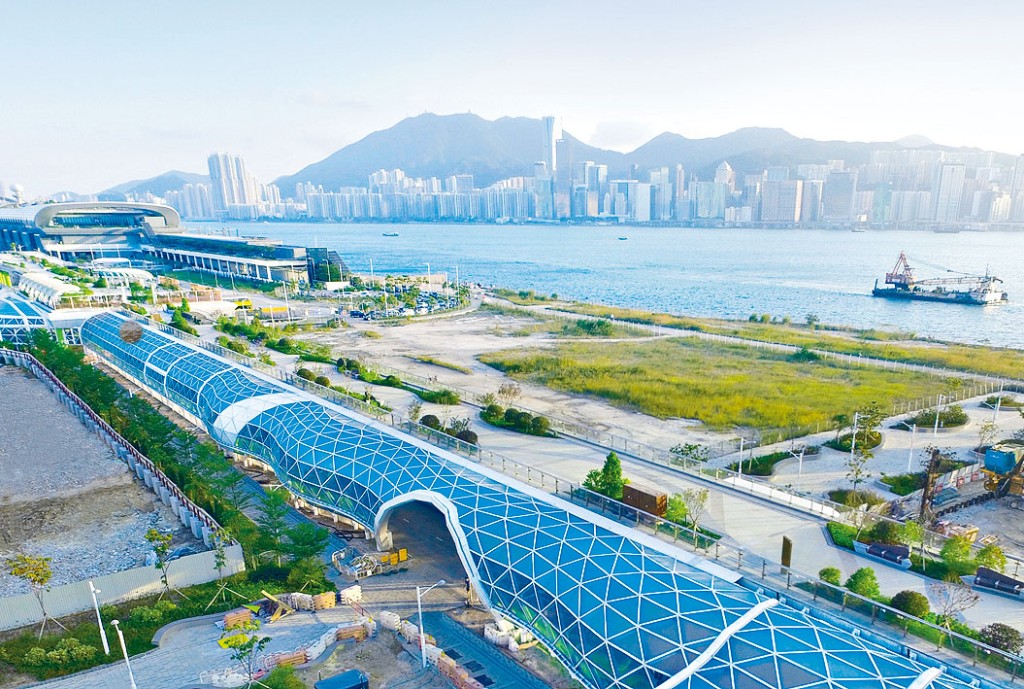 ■啟德空中花園開幕，全長約一點四公里。