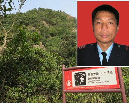死者邱少明墮崖約10小時後,飛行服務隊才成功將他營救。資料圖片