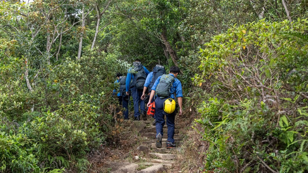 馬鞍山昂平滑翔傘女子被困樹上 消防上山拯救。Threads：ianhohiking