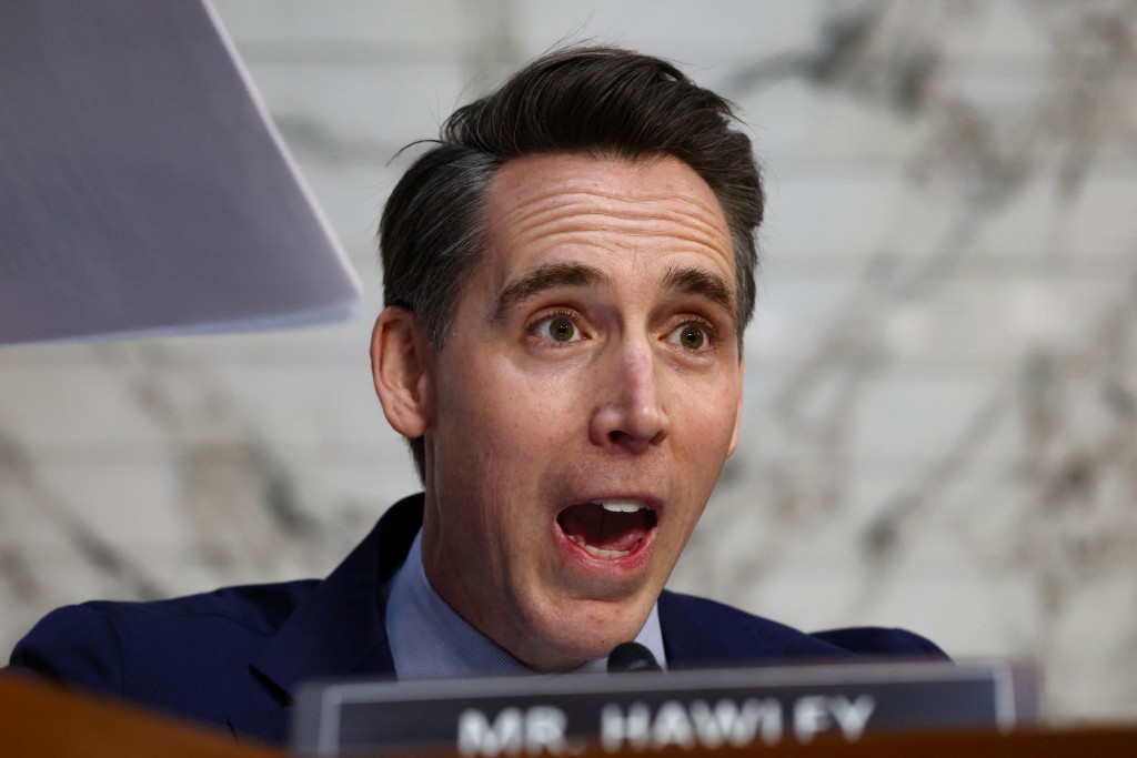 Josh Hawley。（路透社）