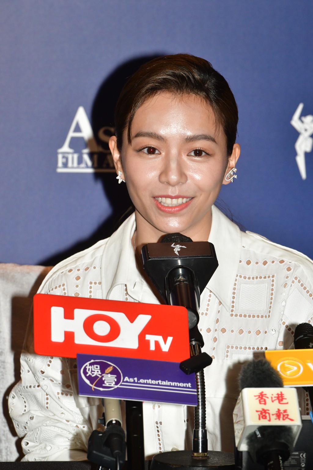 宋芸樺現身第16屆亞洲電影大獎記者會。