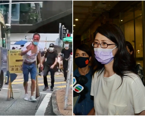 彭韻僖晚上往律敦治醫院,探望陳子遷。