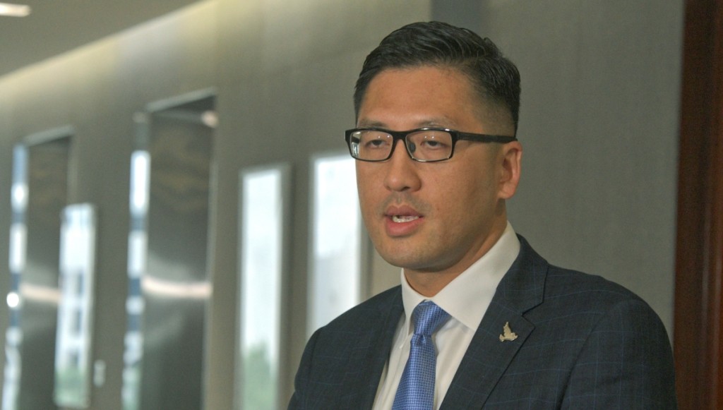 林卓廷在社会运动以来，采取了高调姿态。资料图片