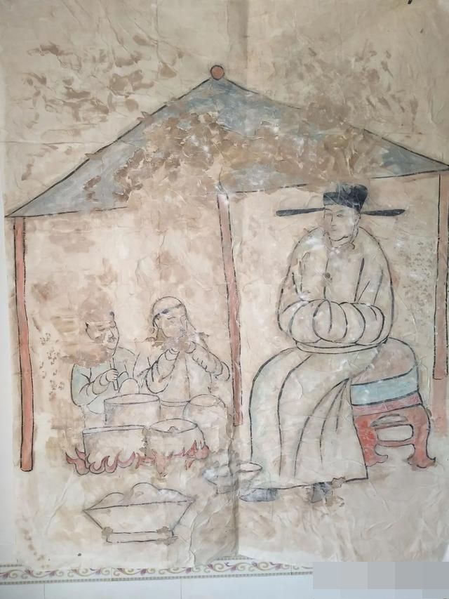 壁畫生動展示遼代人們的生活習俗。網圖