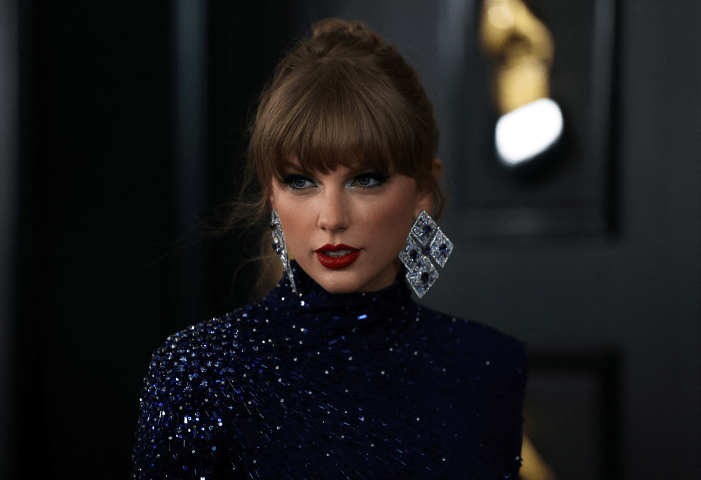 美國樂壇天后泰勒絲（Taylor Swift）從去年79名飆升到第5名，也是娛樂圈人士首次躋身前5大。 路透社