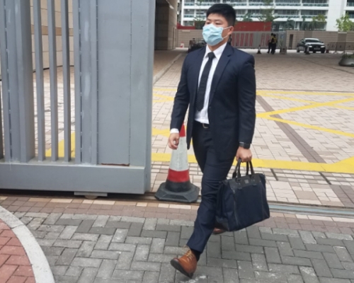 被告男警員古俊輝。 蕭文軒攝