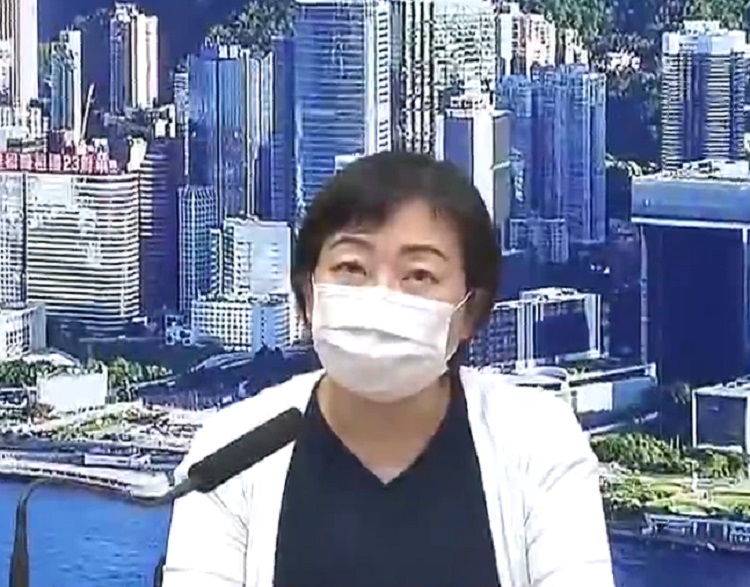 衞生防護中心傳染病處主任張竹君。政府新聞處截圖