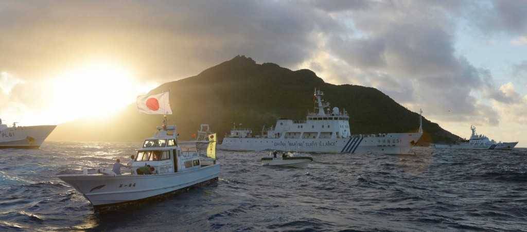 中国海警船在钓鱼岛周边的连续航行天数刷新高。路透社